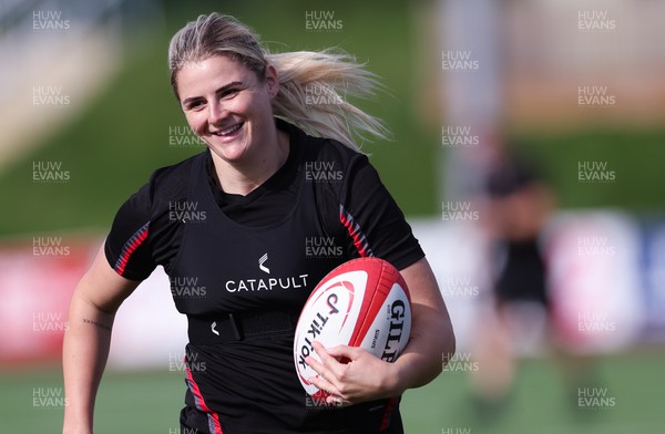 250923 - Wales Women Training Camp, North Wales - Carys Williams-Morris during a units training session at Stadium CSM in north Wales