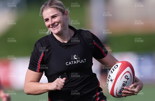 250923 - Wales Women Training Camp, North Wales - Carys Williams-Morris during a units training session at Stadium CSM in north Wales