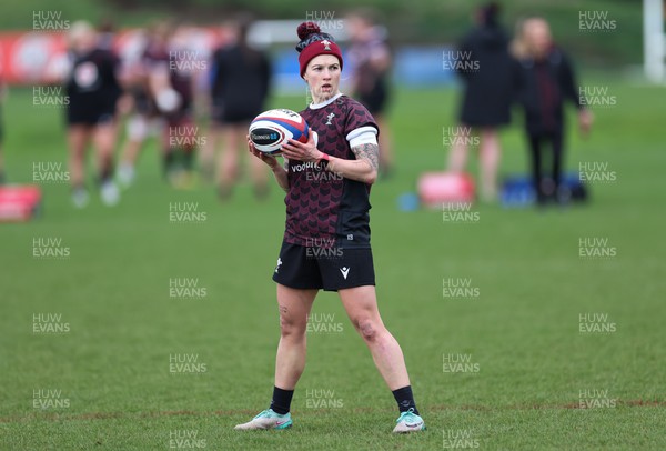 260324 - Wales Women Rugby Training Session -Keira Bevan during a training session   ahead of their 6 Nations match against England