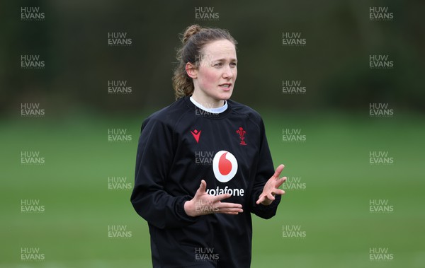 260324 - Wales Women Rugby Training Session - Jenny Hesketh during a training session   ahead of their 6 Nations match against England