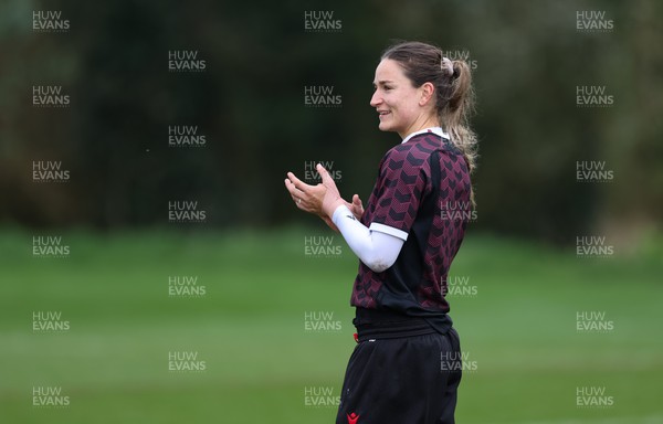 260324 - Wales Women Rugby Training Session - Jasmine Joyce during a training session   ahead of their 6 Nations match against England