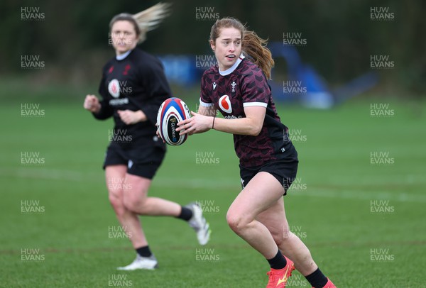 260324 - Wales Women Rugby Training Session - Lisa Neumann during a training session   ahead of their 6 Nations match against England