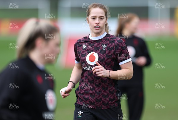 260324 - Wales Women Rugby Training Session - Lisa Neumann during a training session   ahead of their 6 Nations match against England
