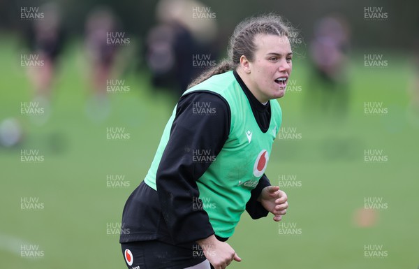 260324 - Wales Women Rugby Training Session - Carys Phillips during a training session   ahead of their 6 Nations match against England