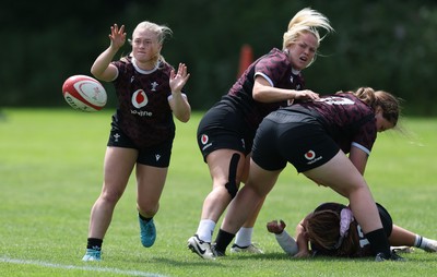 260625  Wales Women Rugby Training Session - Seren Lockwood during training ahead of the Wales matches against Australia