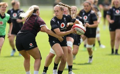 260625  Wales Women Rugby Training Session - Hannah Jones during training ahead of the Wales matches against Australia