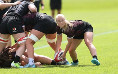 260625  Wales Women Rugby Training Session - Seren Lockwood during training ahead of the Wales matches against Australia