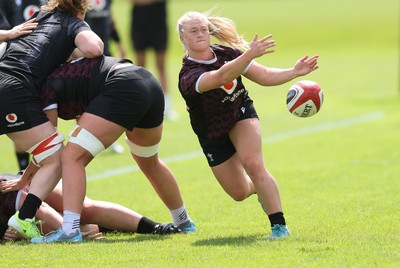 260625  Wales Women Rugby Training Session - Seren Lockwood during training ahead of the Wales matches against Australia