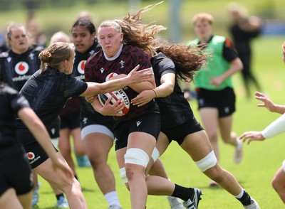 260625  Wales Women Rugby Training Session - Alaw Pyrs during training ahead of the Wales matches against Australia