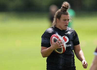 260625  Wales Women Rugby Training Session - Carys Phillips during training ahead of the Wales matches against Australia