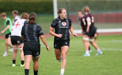 260625  Wales Women Rugby Training Session - Carys Cox during training ahead of the Wales matches against Australia