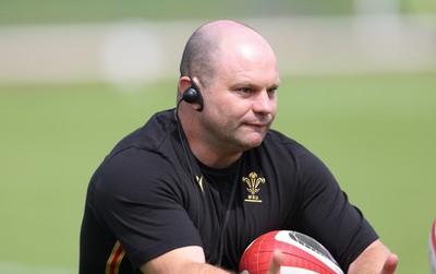 260625  Wales Women Rugby Training Session - Sean Lynn, Wales Women head coach during training ahead of the Wales matches against Australia