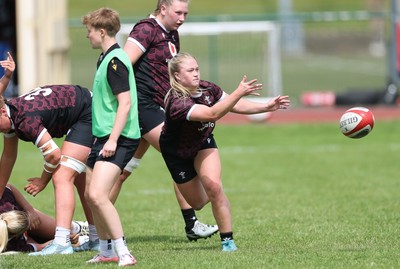 260625  Wales Women Rugby Training Session - Seren Lockwood during training ahead of the Wales matches against Australia