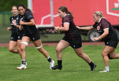 260625  Wales Women Rugby Training Session - Maisie Davies during training ahead of the Wales matches against Australia
