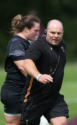 260625  Wales Women Rugby Training Session - Sean Lynn, Wales Women head coach during training ahead of the Wales matches against Australia