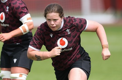 260625  Wales Women Rugby Training Session - Maisie Davies during training ahead of the Wales matches against Australia