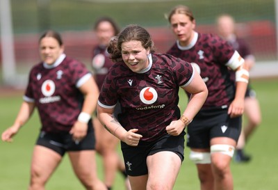 260625  Wales Women Rugby Training Session - Maisie Davies during training ahead of the Wales matches against Australia