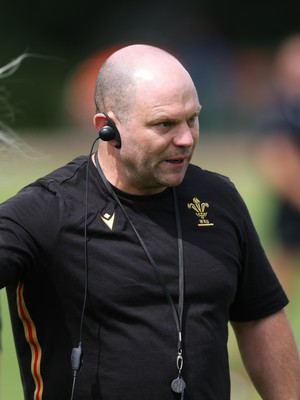 260625  Wales Women Rugby Training Session - Sean Lynn, Wales Women head coach during training ahead of the Wales matches against Australia