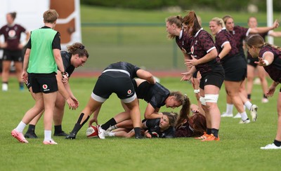 260625  Wales Women Rugby Training Session - Wales Women squad membersduring training ahead of the Wales matches against Australia