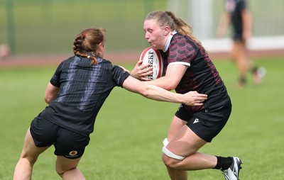 260625  Wales Women Rugby Training Session - Alaw Pyrs during training ahead of the Wales matches against Australia