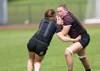 260625  Wales Women Rugby Training Session - Alaw Pyrs during training ahead of the Wales matches against Australia