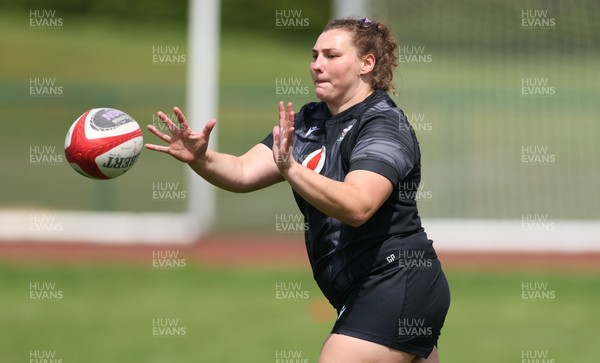 260625  Wales Women Rugby Training Session - Gwenllian Pyrs during training ahead of the Wales matches against Australia