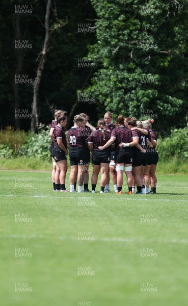 260625  Wales Women Rugby Training Session - Wales Women squad members during training ahead of the Wales matches against Australia