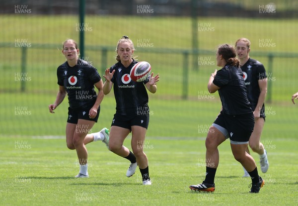 260625  Wales Women Rugby Training Session - Hannah Jones during training ahead of the Wales matches against Australia