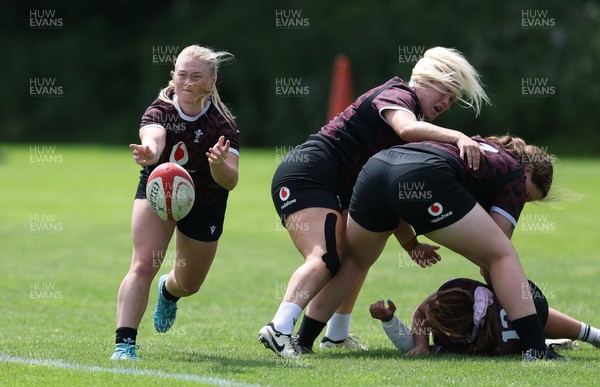 260625  Wales Women Rugby Training Session - Seren Lockwood during training ahead of the Wales matches against Australia