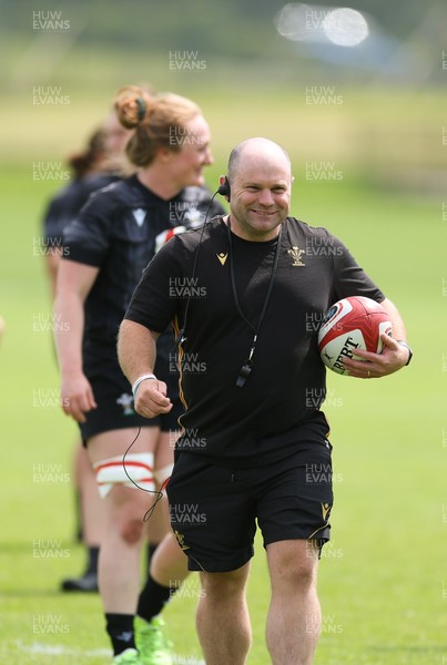 260625  Wales Women Rugby Training Session - Sean Lynn, Wales Women head coach during training ahead of the Wales matches against Australia