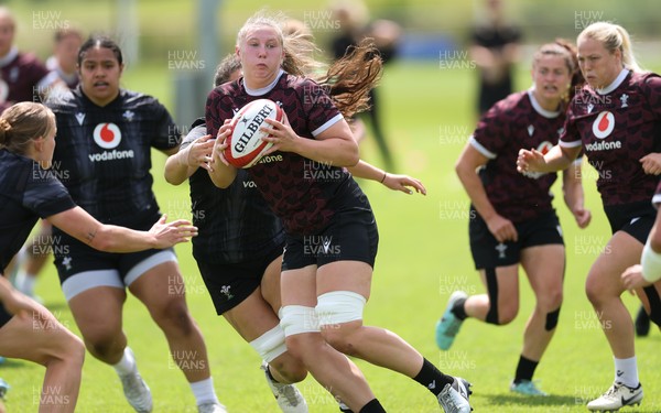 260625  Wales Women Rugby Training Session - Alaw Pyrs during training ahead of the Wales matches against Australia