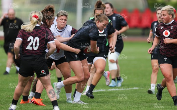 260625  Wales Women Rugby Training Session - Carys Cox during training ahead of the Wales matches against Australia