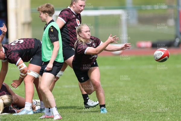 260625  Wales Women Rugby Training Session - Seren Lockwood during training ahead of the Wales matches against Australia