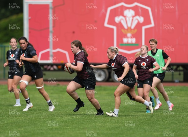 260625  Wales Women Rugby Training Session - Maisie Davies during training ahead of the Wales matches against Australia