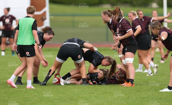 260625  Wales Women Rugby Training Session - Wales Women squad membersduring training ahead of the Wales matches against Australia