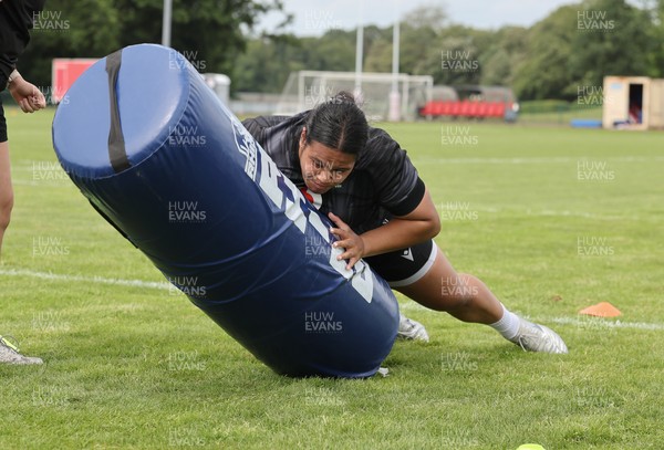 260625  Wales Women Rugby Training Session - Sisilia Tuipulotu during training ahead of the Wales matches against Australia