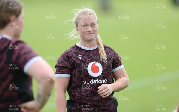 260625  Wales Women Rugby Training Session - Seren Lockwood during training ahead of the Wales matches against Australia