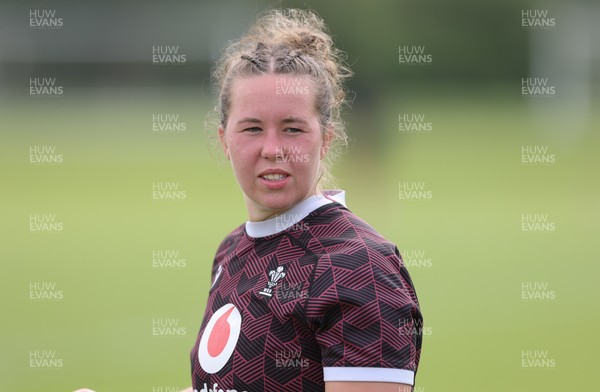 260625  Wales Women Rugby Training Session - Katherine Baverstock during training ahead of the Wales matches against Australia