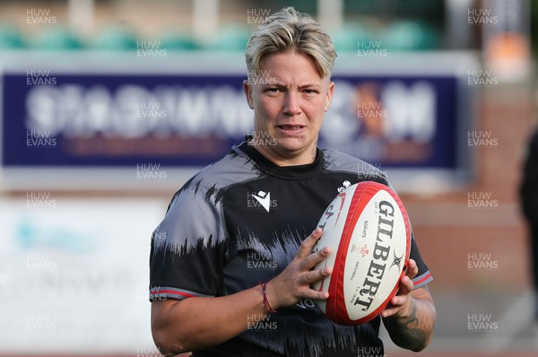 260923 - Wales Women Rugby Training Session - Donna Rose during a training session at Stadium CSM, north Wales