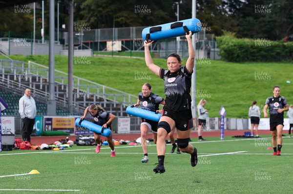 260923 - Wales Women Rugby Training Session - Alisha Butchers during a training session at Stadium CSM, north Wales