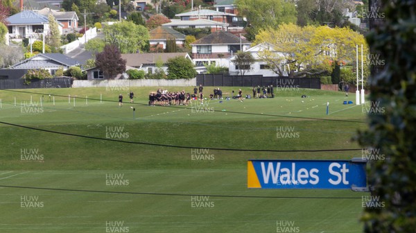 261023 - Wales’ Women Rugby Training Session - Home from Home ? Wales Women train at Kaikorai RFC which is parallel to Wales Street in Dunedin, New Zealand, ahead of their next WXV1 match against New Zealand