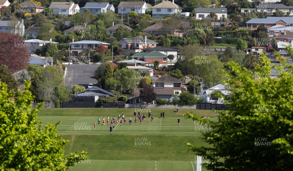 261023 - Wales’ Women Rugby Training Session - Wales Women train at Kaikorai RFC  in Dunedin, ahead of their next WXV1 match against New Zealand