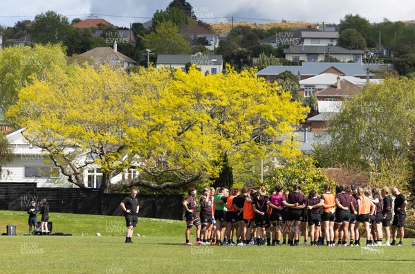 261023 - Wales’ Women Rugby Training Session - Wales Women train at Kaikorai RFC  in Dunedin, ahead of their next WXV1 match against New Zealand