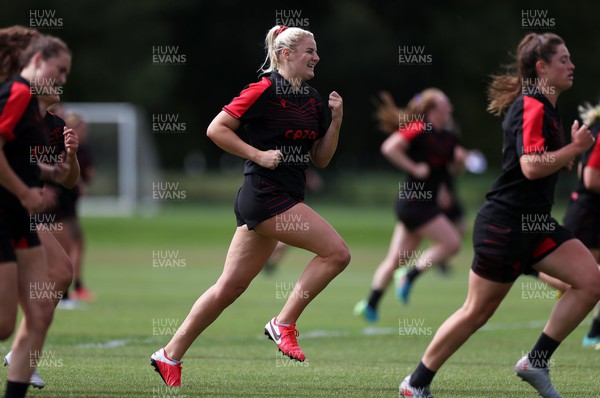 260722 - Wales Women Rugby Training - Carys Williams during training