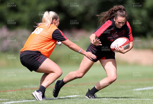 260722 - Wales Women Rugby Training - Caitlin Lewis during training
