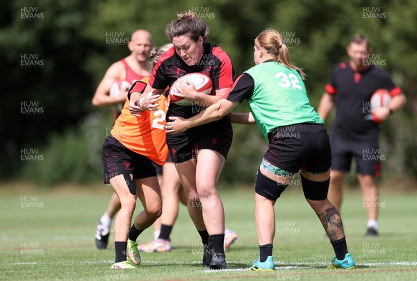 260722 - Wales Women Rugby Training - Carys Hale during training