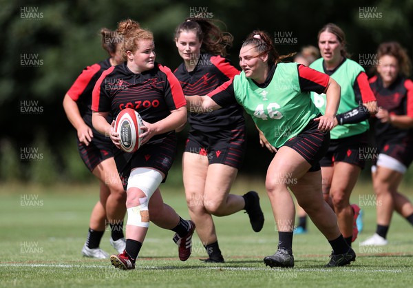 260722 - Wales Women Rugby Training - Cara Hope during training