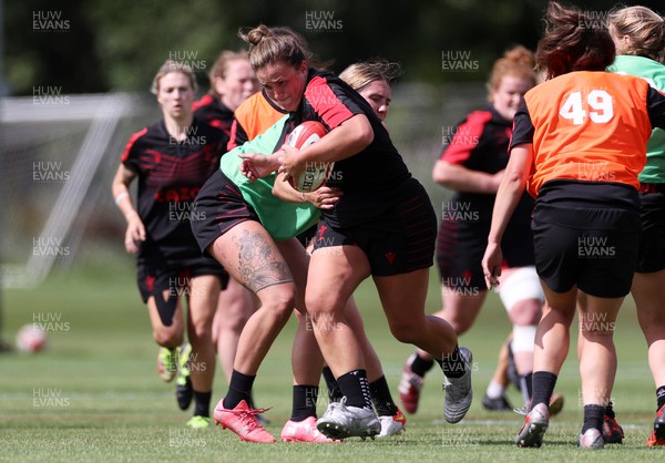 260722 - Wales Women Rugby Training - Siwan Lillicrap during training