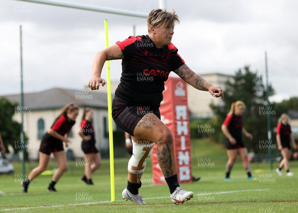 260722 - Wales Women Rugby Training - Donna Rose during training