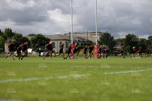 260722 - Wales Women Rugby Training - Squad during training